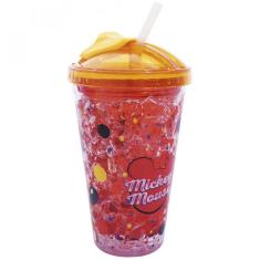 Imagem de Copo Com Tampa E Canudo Mickey Com Gel Congelante 450ml