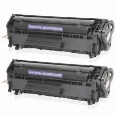 Imagem de Kit 2 Toner Compatível com HP Q2612A 2612A 12A | 1010 1012 1015 1018 1020 1022 3015 | Premium 2k