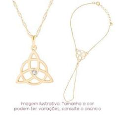 Imagem de Colar + Pulseira Anel TRISKLE - Sunshine Cristais