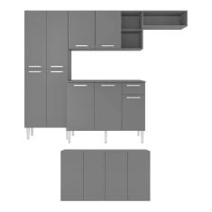 Imagem de Cozinha Completa C/ Aparador Paris Multimóveis Preta