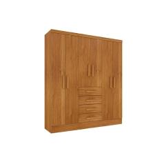 Imagem de Guarda Roupa Solteiro Arizona c/ 6 Portas e 4 Gavetas-Tcil Móveis Cinamomo
