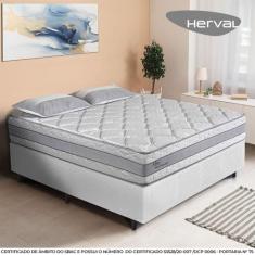 Imagem de Cama Box de Casal Herval Alba, Molas Ensacadas, 65x138x188 cm