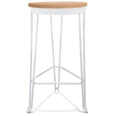 Imagem de Banqueta Banco Guatemala Estilo Industrial - Branco/Jade - Genus Móvei