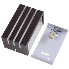 Imagem de Arandela Frisada 15cm Friso Luminária Externa Interna Parede Alumínio Marrom - Rei da Iluminação