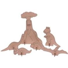 Imagem de Kit De Montar E Pintar Dinossauros Papelão Eu Amo Papelão