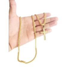 Imagem de Cordão Banhado A Ouro 18K Grumet 5Mm Com Pingente Super Luxo
