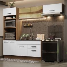 Imagem de Cozinha Completa 270004 Com Armário E Balcão Rustic/Branco