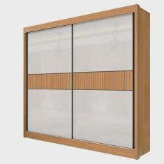 Imagem de Guarda Roupa Casal 2 Portas 6 Gavetas - Cancun Ripado-cinamomo/off White - Móveis D'doro