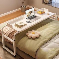 Imagem de SilteD Sobre a cama, mesa com rodas, mesa sobre a cama, mesa sobre a cama king size, escrivaninha sobre a cama, mesa sobre a cama com rodas, altura ajustável, mesa móvel transversal, adequada para