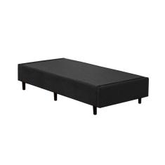 Imagem de Cama Box Solteirão AColchoes Suede Preto 40x96x203