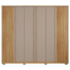 Imagem de Guarda Roupa Casal Grande 6 Portas 6 Gavetas Marrom Apollo