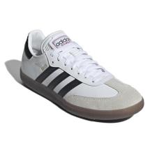Imagem de adidas Tênis unissex adulto Samba Indoor, Branco/preto/vermelho vívido, 12.5 Women/11.5 Men