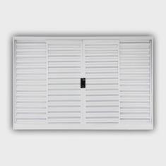 Imagem de Janela de Aço Veneziana de Correr 100x100cm 4 Folhas Minas Sul mgm