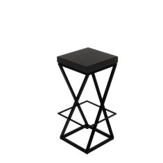 Imagem de Banqueta Zênite - Preto - Assento Estofado