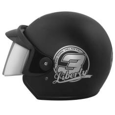 Imagem de Capacete Aberto Pro Tork Liberty Three Amarelo Vis. Cromada, PRETO FOS