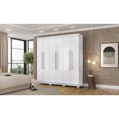 Imagem de Guarda Roupa Elegance 6 Portas e 2 Gavetas Internas - Branco - Vila Ri