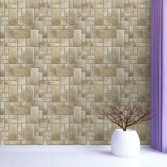 Imagem de Pedra Rústica Bege II - Papel de Parede - 0,58 X 2,00m