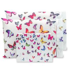 Imagem de Lençol King 3 Pçs Com Ponto Palito Percal Estampado 180 Fios