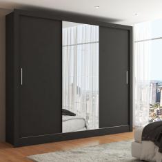 Imagem de Guarda-Roupa Casal Katherine Slim 3 Portas com Espelho