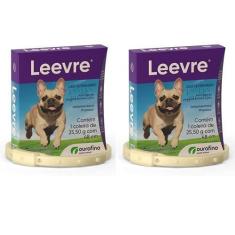 Imagem de Coleira Leevre Ourofino 48cm Roxa Antipulgas E Carrapatos E Protege Co