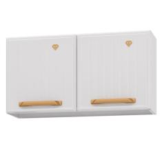 Imagem de Armário De Cozinha De Aço Aéreo Duplo Telasul Diamante Branco