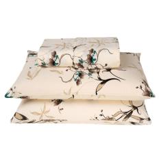 Imagem de Jogo De Lençol Queen 180 Fios Flor Tabaco 3pçs