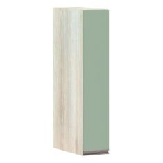 Imagem de Armário Para Cozinha 15cm 1 Porta Luci Legno Crema C/Verde