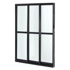 Imagem de Porta de Alumínio Correr 210x150cm 3 Folhas Vidro Liso Atlântica
