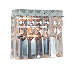 Imagem de Arandela Paris Cristal Quadrado 1lg9 Bronzearte