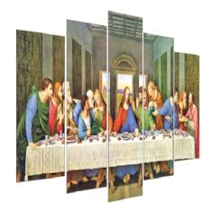 Imagem de Quadros Decorativos Para Sala Santa Ceia Apóstolos Jesus