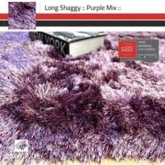 Imagem de Tapete Long Shaggy Purple Mix, Roxo/, Fios de Seda 60mm 1,50 x 2,00m