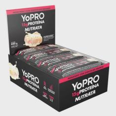 Imagem de Barra de Proteína Nutrata Yopro - Morango e Chocolate Branco - 15g Proteína