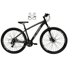 Imagem de Bicicleta Aro 29 Ksw Xlt 24v Freios Hidráulicos Garfo Suspensão Mtb (15, Preto/Prata)
