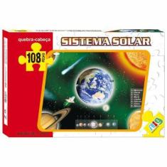 Imagem de Quebra Cabeça Sistema Solar - C/ 108 Peças - Nig
