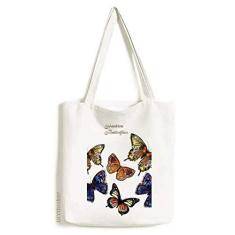 Imagem de Borboletas com , sacola de lona, bolsa de compras, bolsa casual