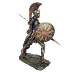 Imagem de Escultura Aquiles Guerreiro Com Escudo E Lança Grande