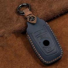 Imagem de TPHJRM Capa de chave do porta-chaves do carro em couro, adequado para BMW 1 2 3 4 5 6 7 Série X1 X3 X4 X5 X6 X6 F30 F34 F10 F07 F20 G30 F15 F16