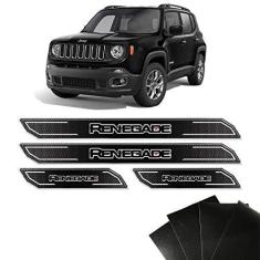 Imagem de Kit Soleira Diamante Jeep Renegade 2016/2018 E Protetor de Porta