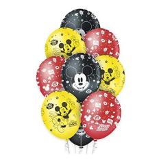 Imagem de Balão Mickey Premium - 12 Polegadas - 10 Unidades