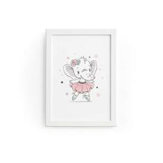 Imagem de Quadro Elefante Bailarina e Estrelas Moldura  22x32cm