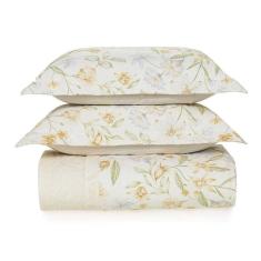 Imagem de Jogo de Colcha Casal Karsten Castela 200 Fios Estampado 3 Peças 100% Algodão