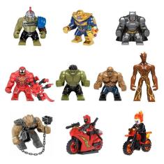 Imagem de Boneco Super Big Herois Hulk Thanos Batman Vingadores Bloco De Montar