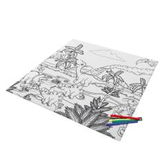Imagem de Tapete de Pintura Dinossauro para Colorir Lavável Samba Toys