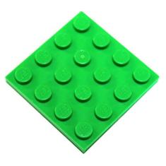 Imagem de Peças e peças LEGO: Placa 4x4 verde brilhante x50