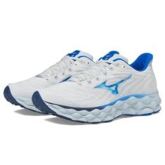 Imagem de Mizuno Tênis de corrida masculino Wave Sky 8, Azul Plein Air-laser, 38