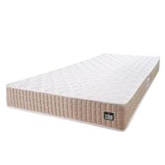 Imagem de Colchão Solteiro Espuma D33 New Millenium 88x188x19cm Branco/Bege Hellen - Suporta até 120kg por Pessoa