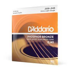 Imagem de Encordoamento Para Violão Aço 12 Cordas .009-.045 D'addario Phosphor Bronze Ej41
