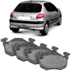 Imagem de Kit Pastilha Freio Peugeot 206 2001 a 2007 Traseira Bendix Syl