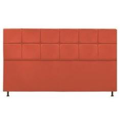 Imagem de Cabeceira Estofada Damares 195 Cm King Size Suede Terracota