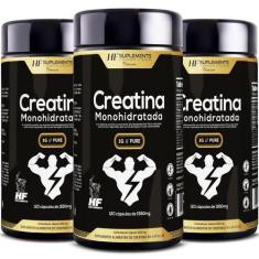Imagem de 3X Creatina Monohidrata 3G Pure 120Caps 1550Mg Hf Suplements
